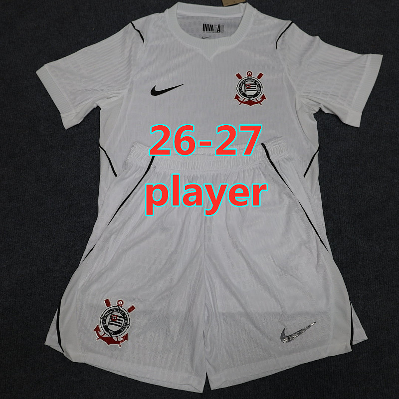 26-27 Corinthians Home Player Short Sleeve Kit S-2XL