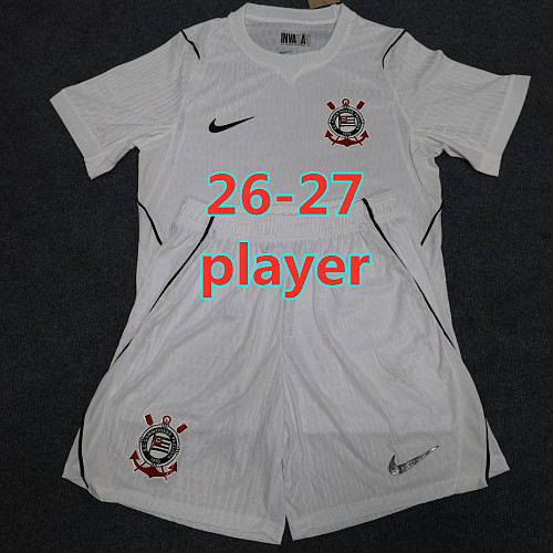 26-27 Corinthians Home Player Short Sleeve Kit S-2XL