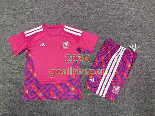 Mexico Goalkeeper Kids Jersey+shorts Kit 16 -28