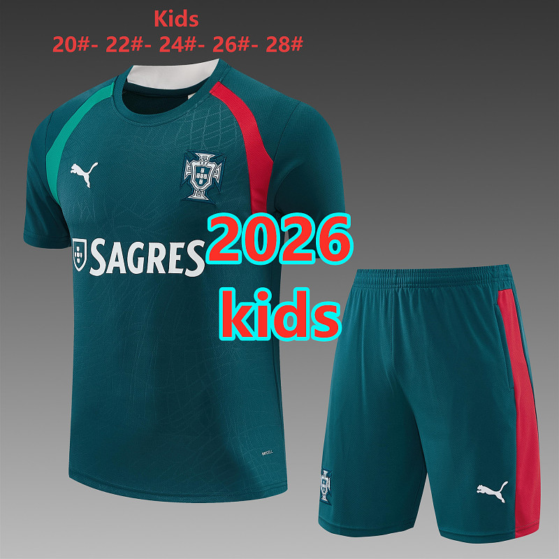 Portugal Kids Short Sleeve Tracksuit 20 -28