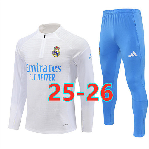 25-26 Real Madrid Player Long Sleeve Tracksuit S-2XL