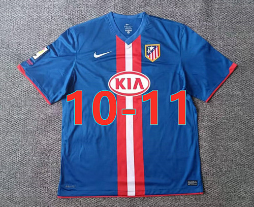 10-11 Atletico Madrid Away Retro Fans Version Jersey S-2XL