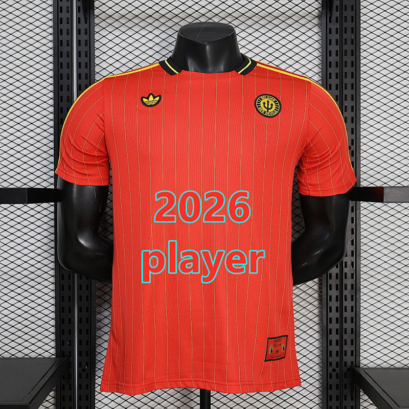 Belgium Retro Player Version Jersey S-2XL