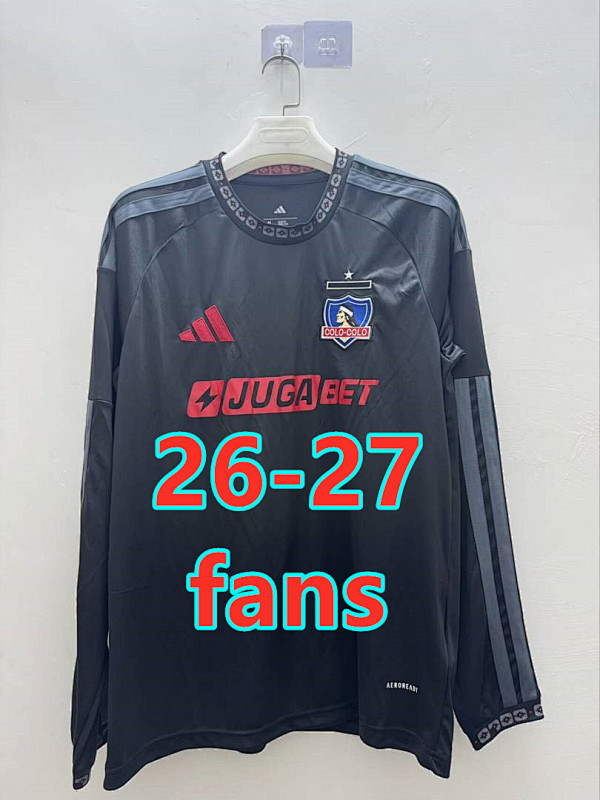 26-27 Colo-Colo Away Fans Long Jersey S-4XL