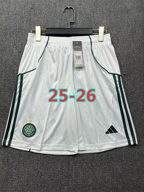 25-26 Celtic Home Fans Version Shorts S-2XL