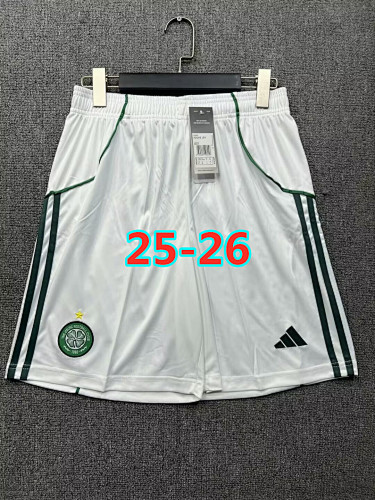 25-26 Celtic Home Fans Version Shorts S-2XL