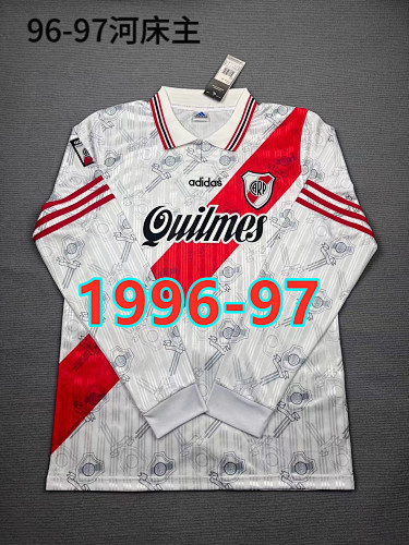River Plate Home Retro Long Jersey S-2XL