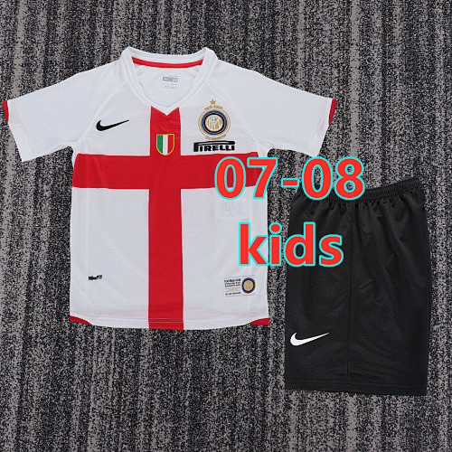 07-08 Inter Milan Away Retro Kids Jersey+shorts 16 -28