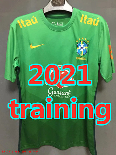 Brazil Short Sleeve Training S-2XL Jersey