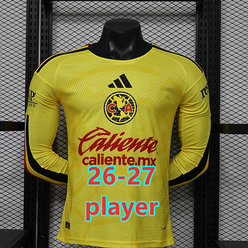 26-27 America Home Player Long Sleeve Jersey S-3XL