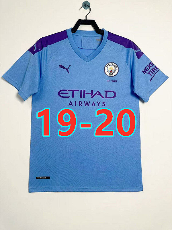 19-20 Manchester City Home Retro Jersey S-2XL