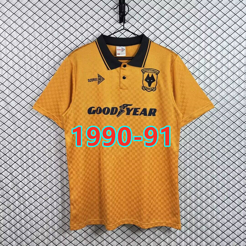 Wolves Home Retro Fans Version Jersey S-2XL