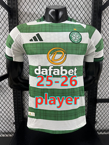 25-26 Celtic Home Player Version Jersey S-2XL