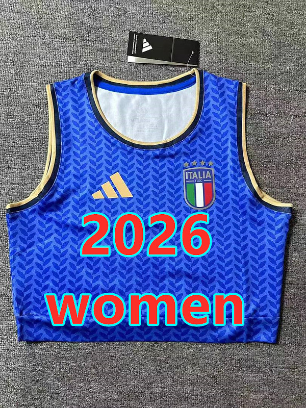 Italy Home Women Vest Jersey S-2XL