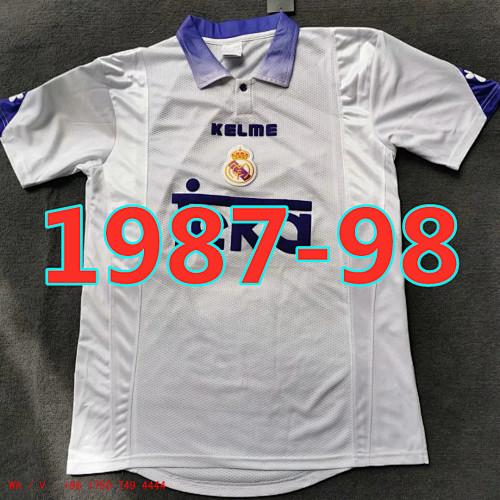 Real Madrid Retro TopThai Quality Home Jersey S-2XL