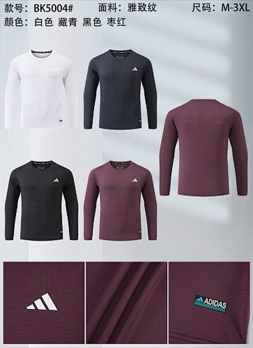 Adidas 26-27 A-D Long Sleeve T-shirt Jersey M-3XL T