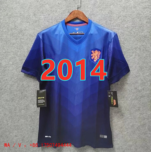Netherlands Retro TopThai Quality Away Jersey S-2XL
