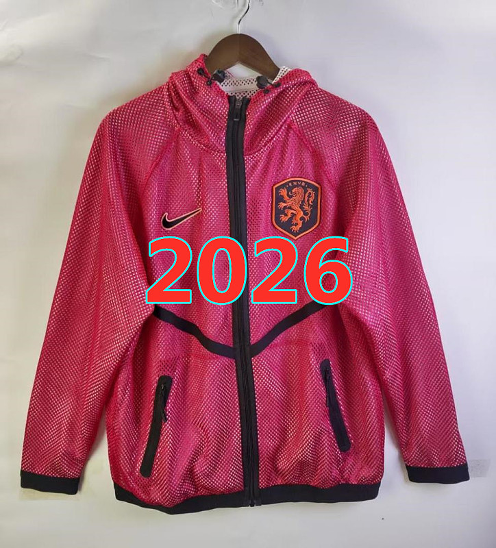 Netherlands Double Mesh Hoodie Entrance Uniform S-3XL