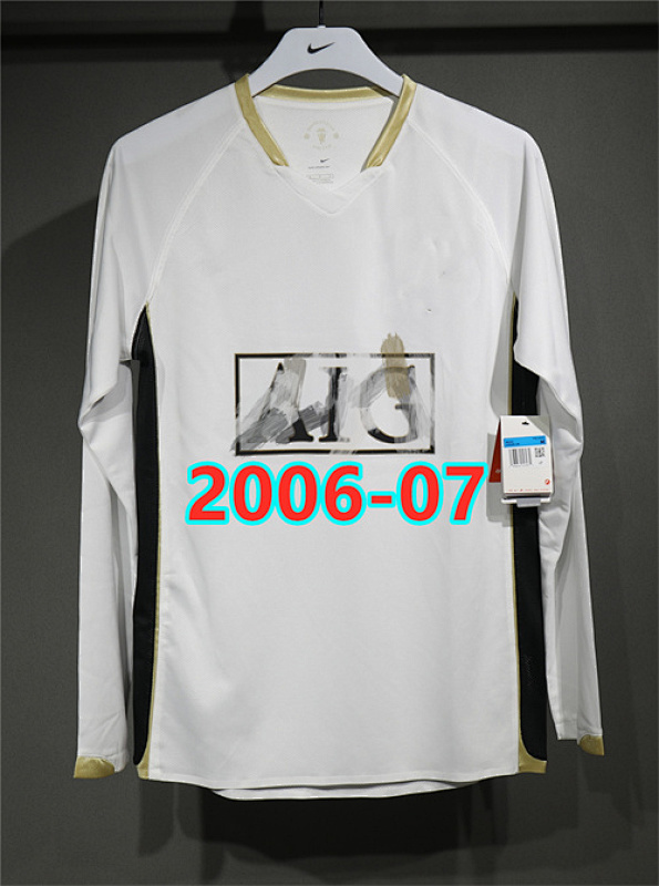 Manchester United Away Player Retro Long Jersey S-2XL