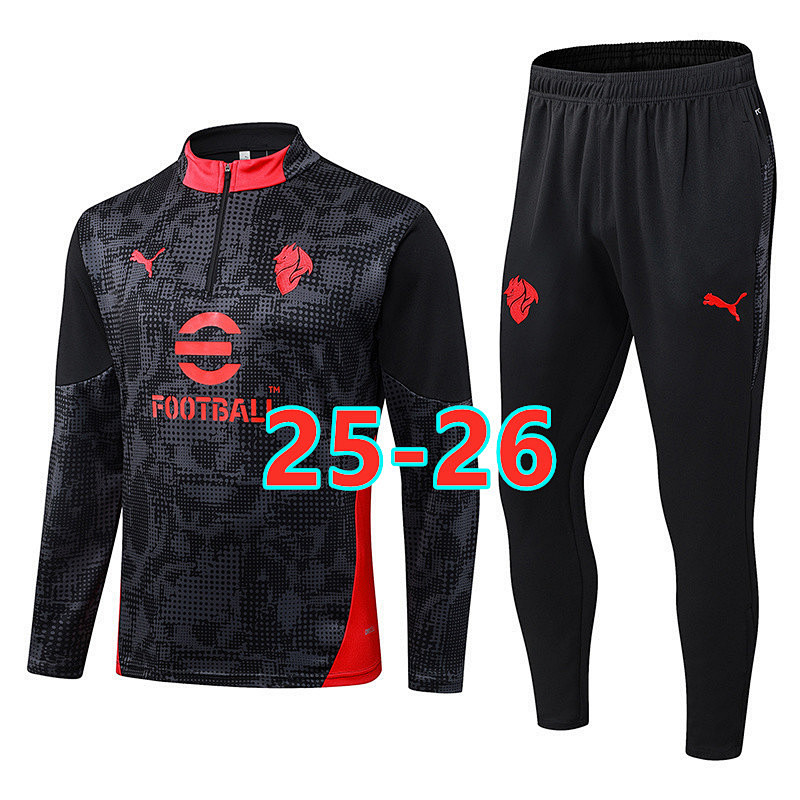 25-26 AC Milan Long Sleeve Tracksuit S-2XL AC
