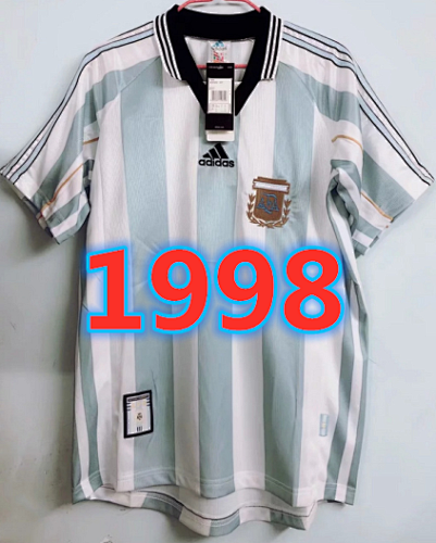 Argentina Retro Home Jersey S-2XL