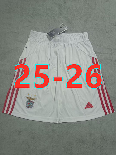 25-26 Benfica Home Fans Version Shorts S-2XL