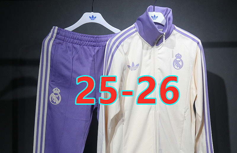 25-26 Real Madrid Jacket+pants Kit S-2XL +
