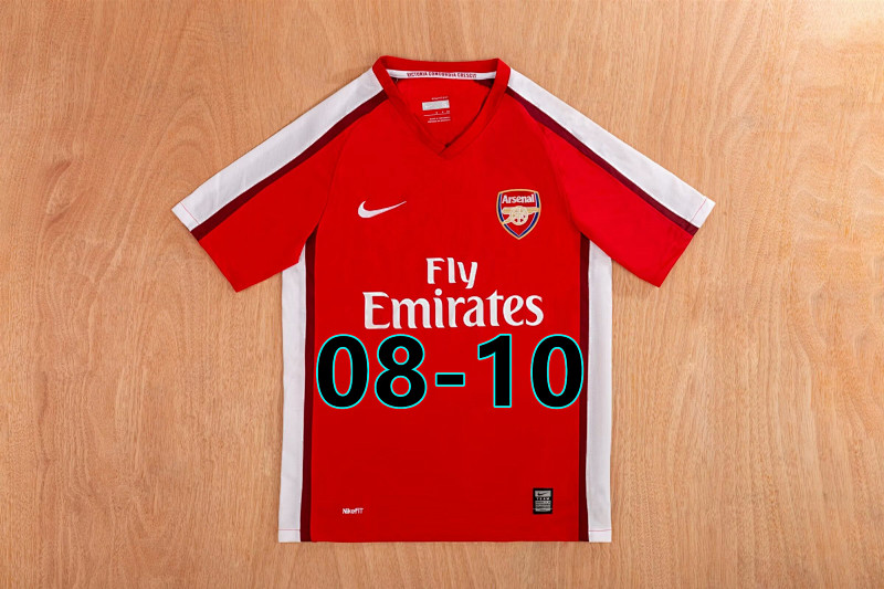 08-10 Arsenal Home Fans Version Retro Jersey S-2XL