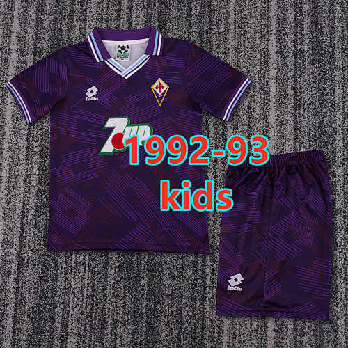 Fiorentina Home Retro Kids Jersey+shorts 16 -28