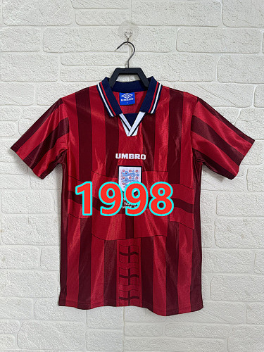 England Away Fans Version Retro Jersey S-2XL