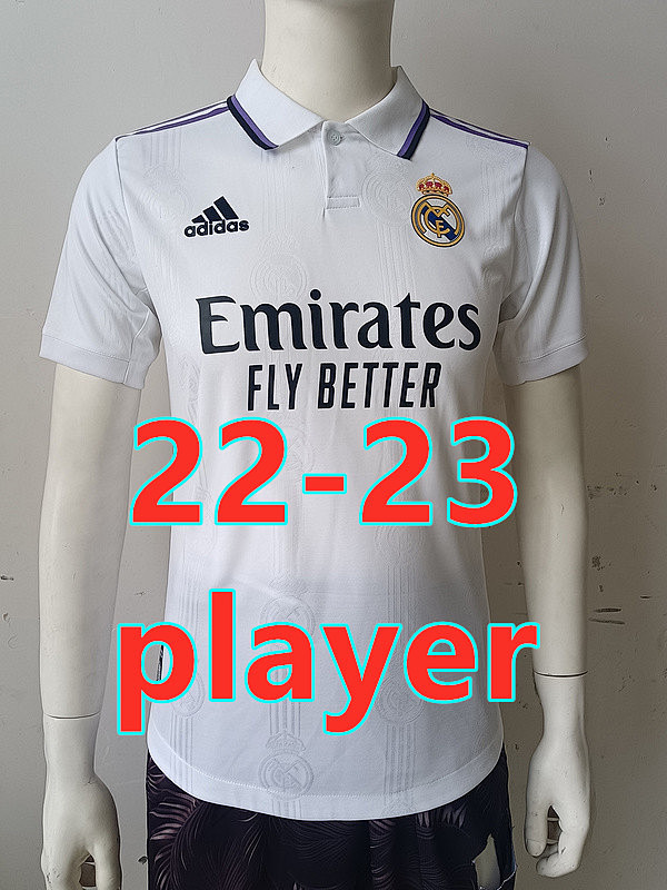 Real Madrid Player Fans Version 22-23 Home Jersey S-4XL