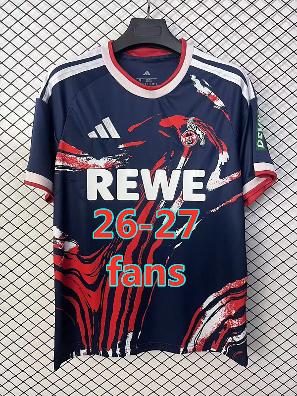 26-27 Koln Away Fans Version Jersey S-4XL
