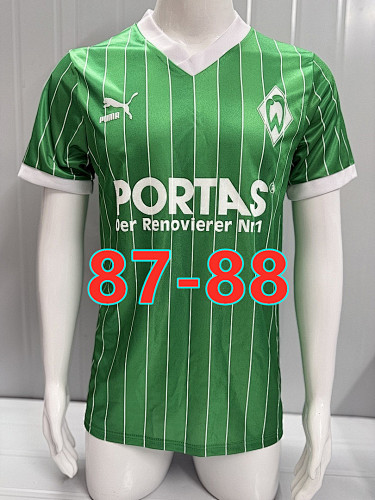 87-88 Werder Bremen Away Retro Jersey S-2XL