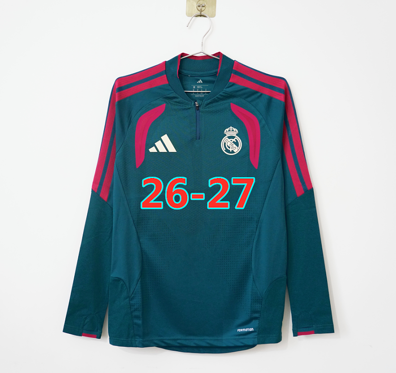 26-27 Real Madrid Player Version Long Sleeve Tracksuit S-3XL