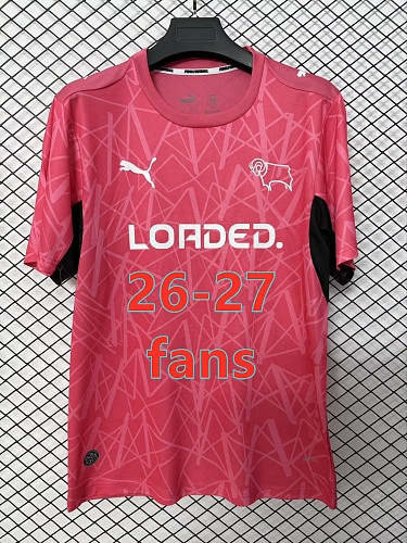26-27 Derby County Away Fans Version Jersey S-4XL