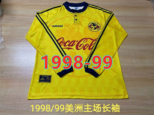 America Long Sleeve Home Retro Jersey S-2XL