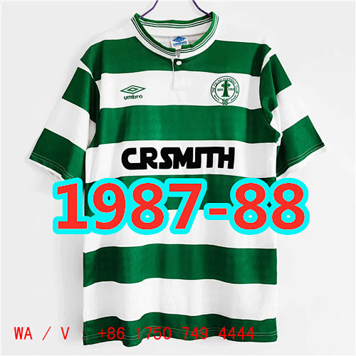Celtic Retro TopThai Quality Home Jersey S-2XL