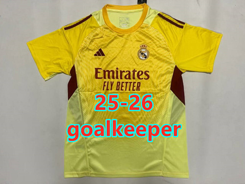 25-26 Real Madrid Goalkeeper Fans Version Jersey S-2XL