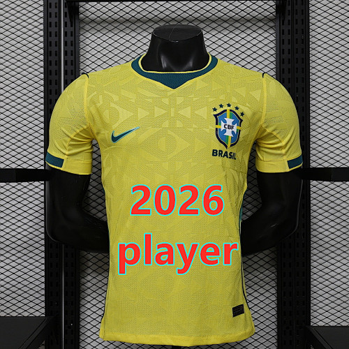 Brazil Home Player Version Jersey S-4XL