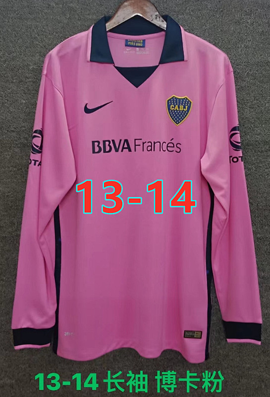 13-14 Boca Juniors Retro Long Jersey S-2XL