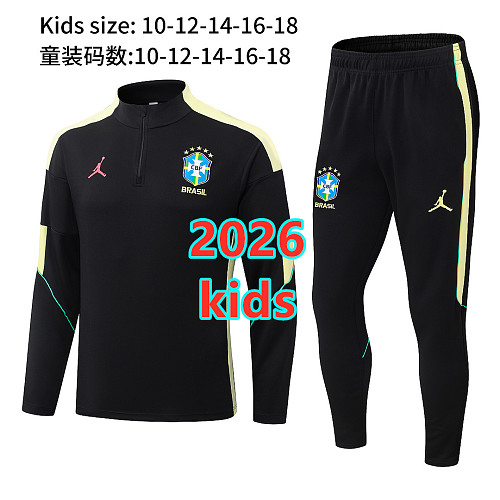 Brazil Kids Long Sleeve Tracksuit 10- 18 Logo