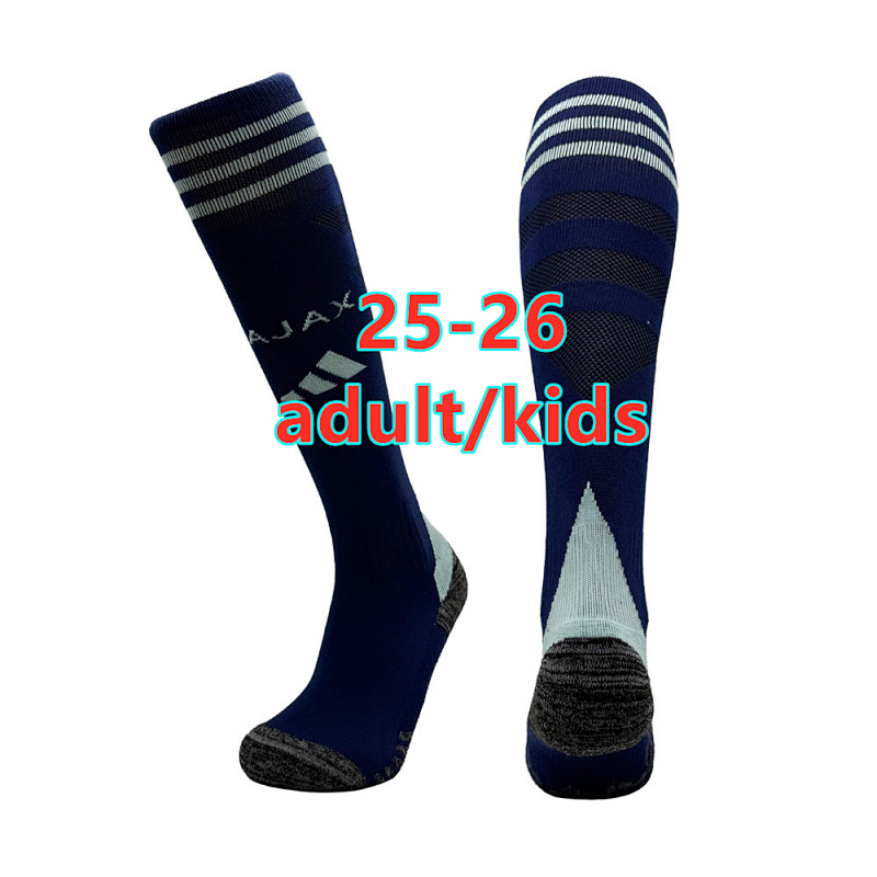25-26 Ajax Away Adult Kids Socks