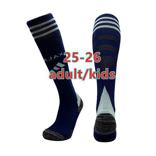 25-26 Ajax Away Adult Kids Socks