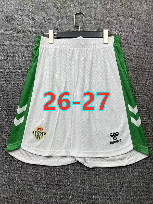 26-27 Real Betis Home Fans Version Shorts S-2XL