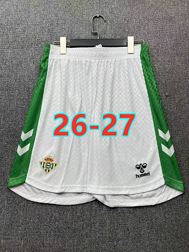 26-27 Real Betis Home Fans Version Shorts S-2XL