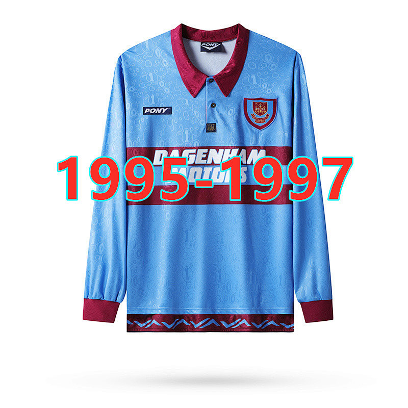 West Ham United Long Sleeve Away Jersey S-2XL