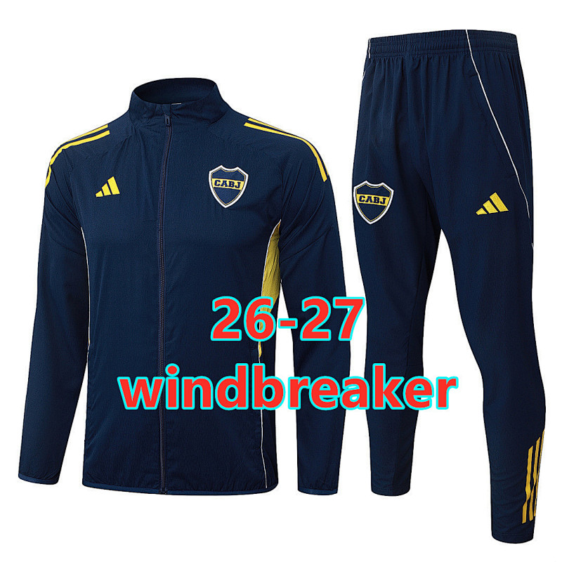 26-27 Boca Juniors Windbreaker Kit S-2XL