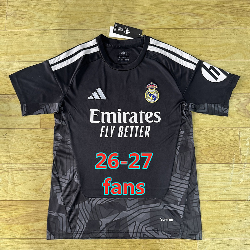 26-27 Real Madrid Goalkeeper Fans Version Jersey S-4XL