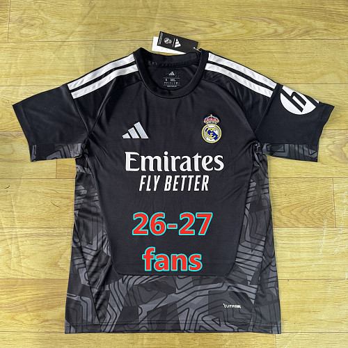 26-27 Real Madrid Goalkeeper Fans Version Jersey S-4XL