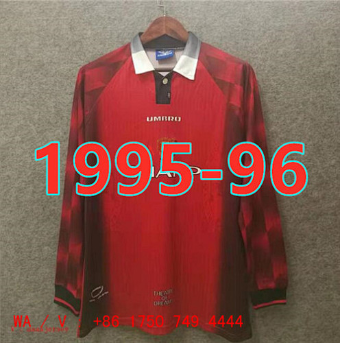 Manchester United Retro Home Long Sleeve Jersey S-Xxl